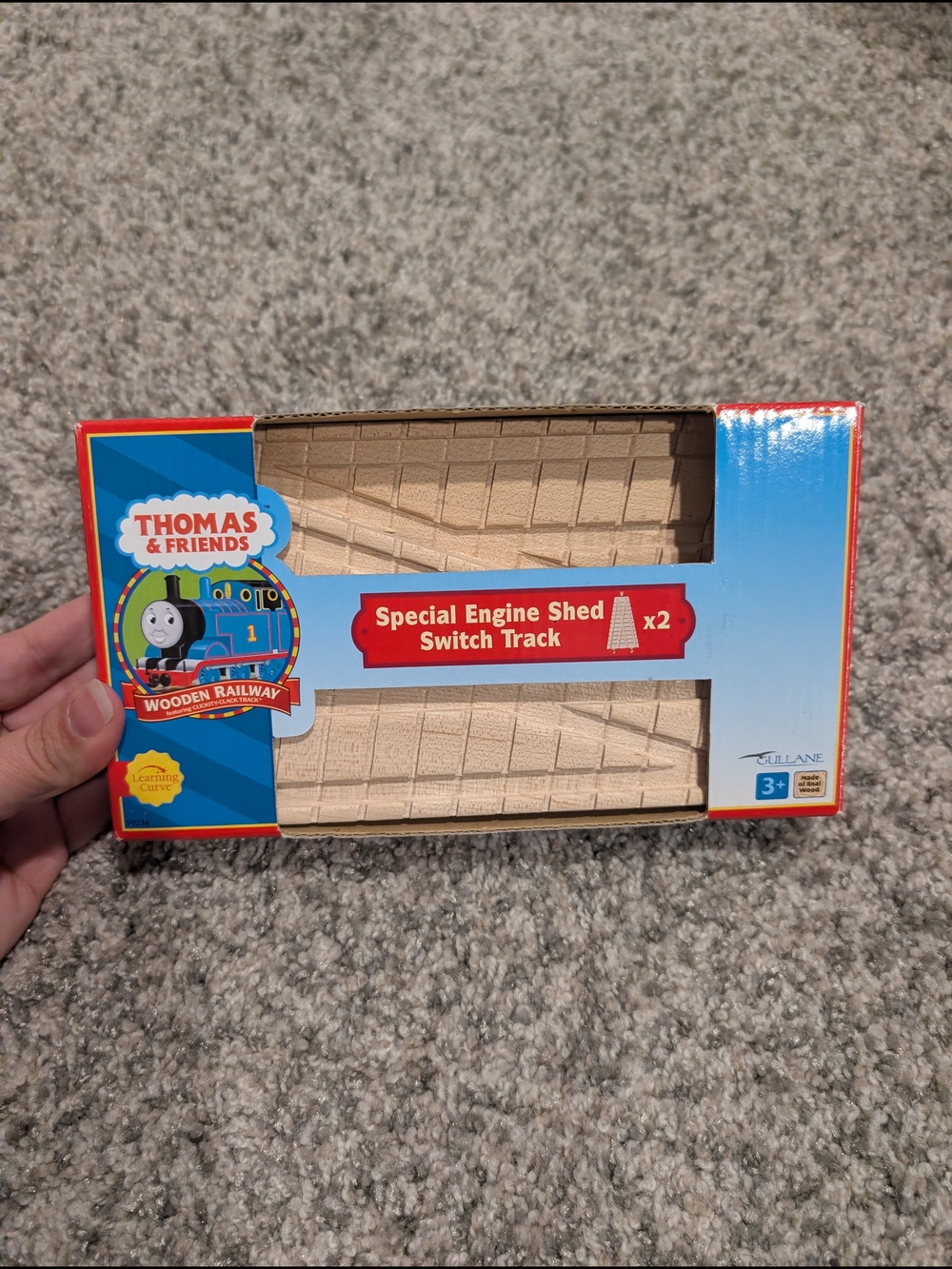 Thomas & Friends Special Engine Shed Switch Track x 2 - Natural Wood